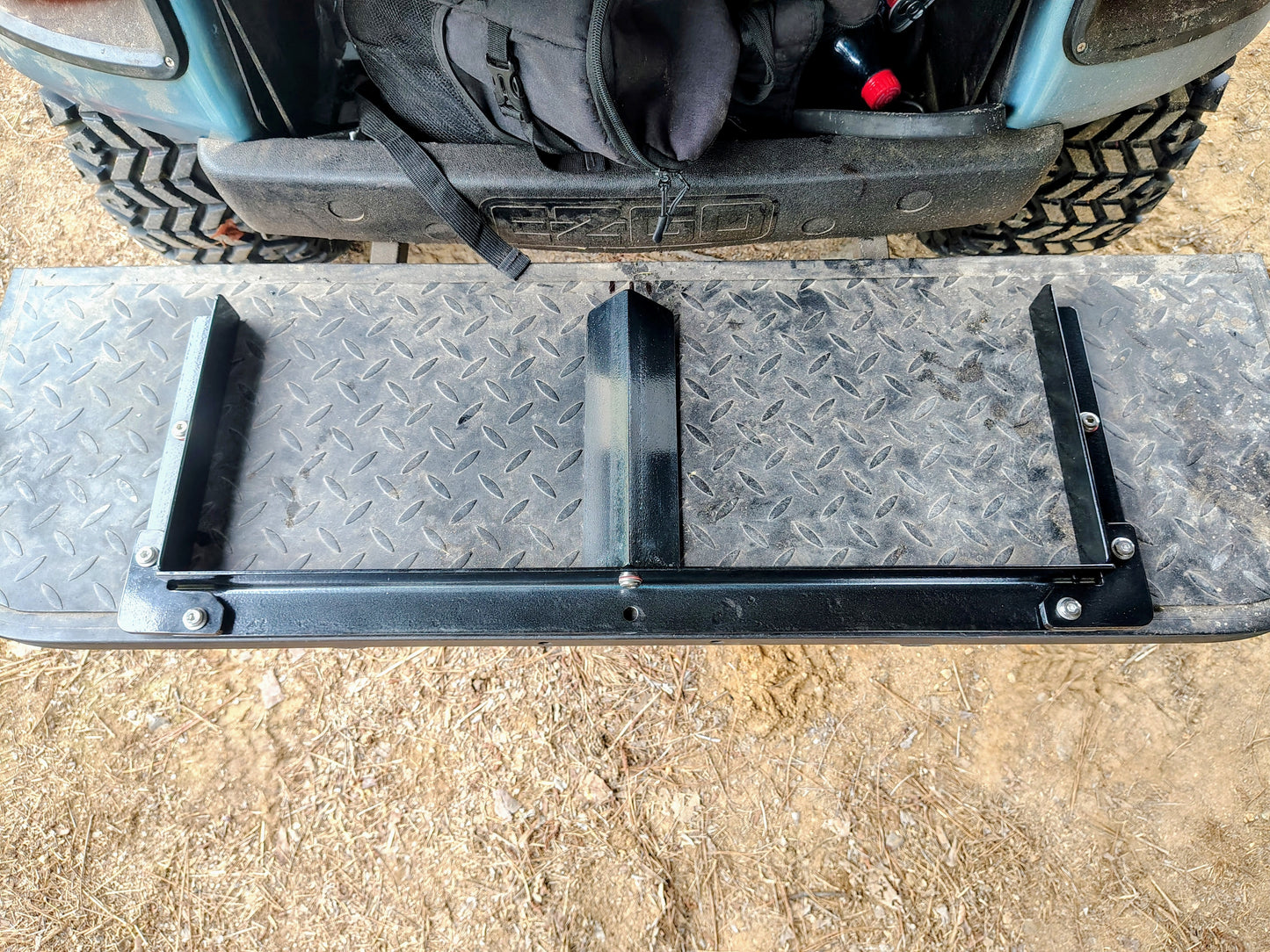 Golf cart bag bottom holder